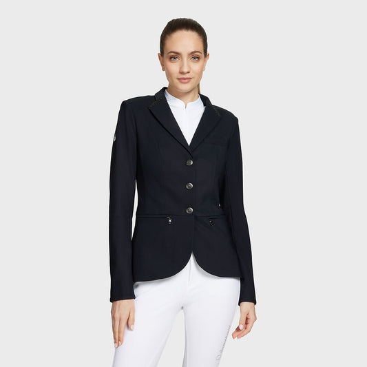 Samshield Victorine Crystal Fabric Womens Competition Jacket - Navy FR 40 / NZ 12