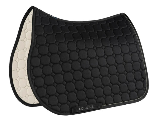 Equiline Gisleg Octagon Quilted Saddlepad with Chain Ball Piping