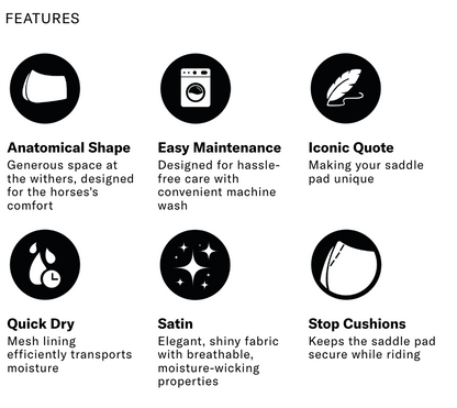 PS of Sweden Signature Dressage Saddle Pad - Java Noir