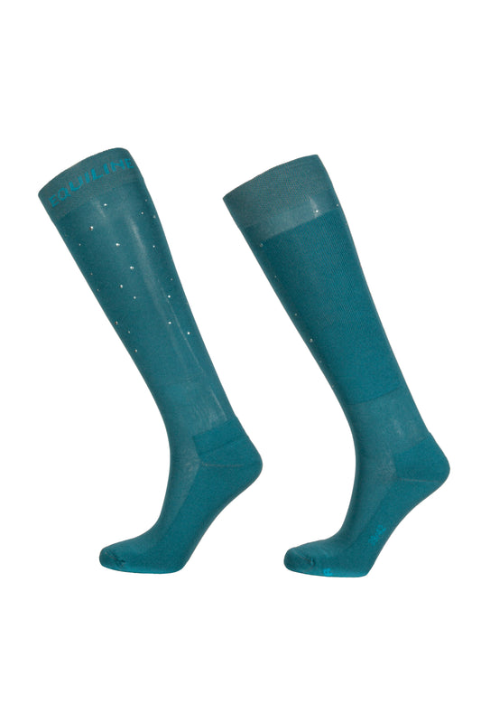 Equiline Women's Socks Gloryg - Green Beetle