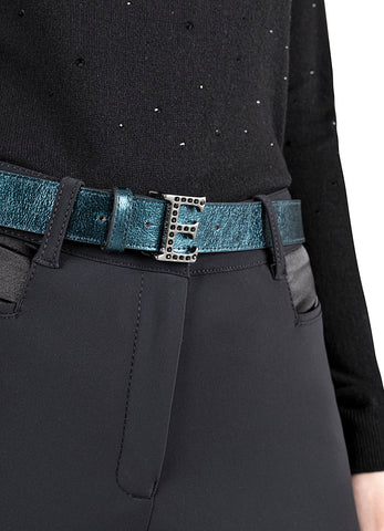 Equiline Leather Belt with Buckle Grueg