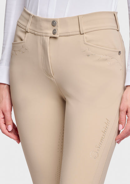 Samshield Delice Floral Full Grip Breeches - Sand