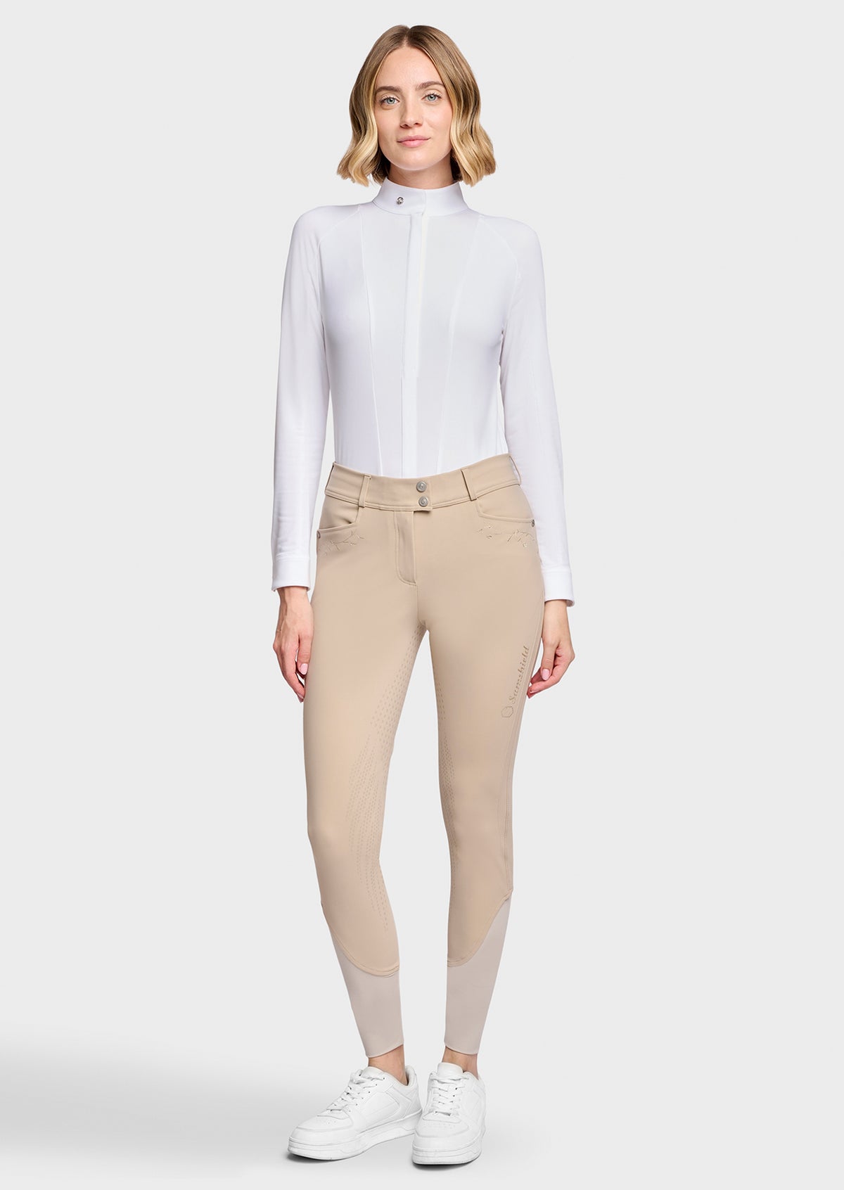 Samshield Delice Floral Full Grip Breeches - Sand