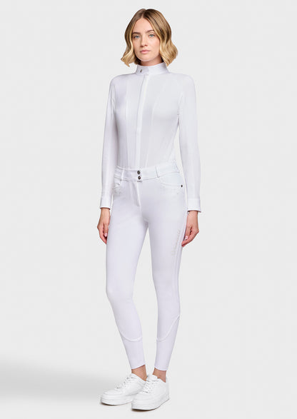 Samshield Delice Floral Full Grip Breeches - White