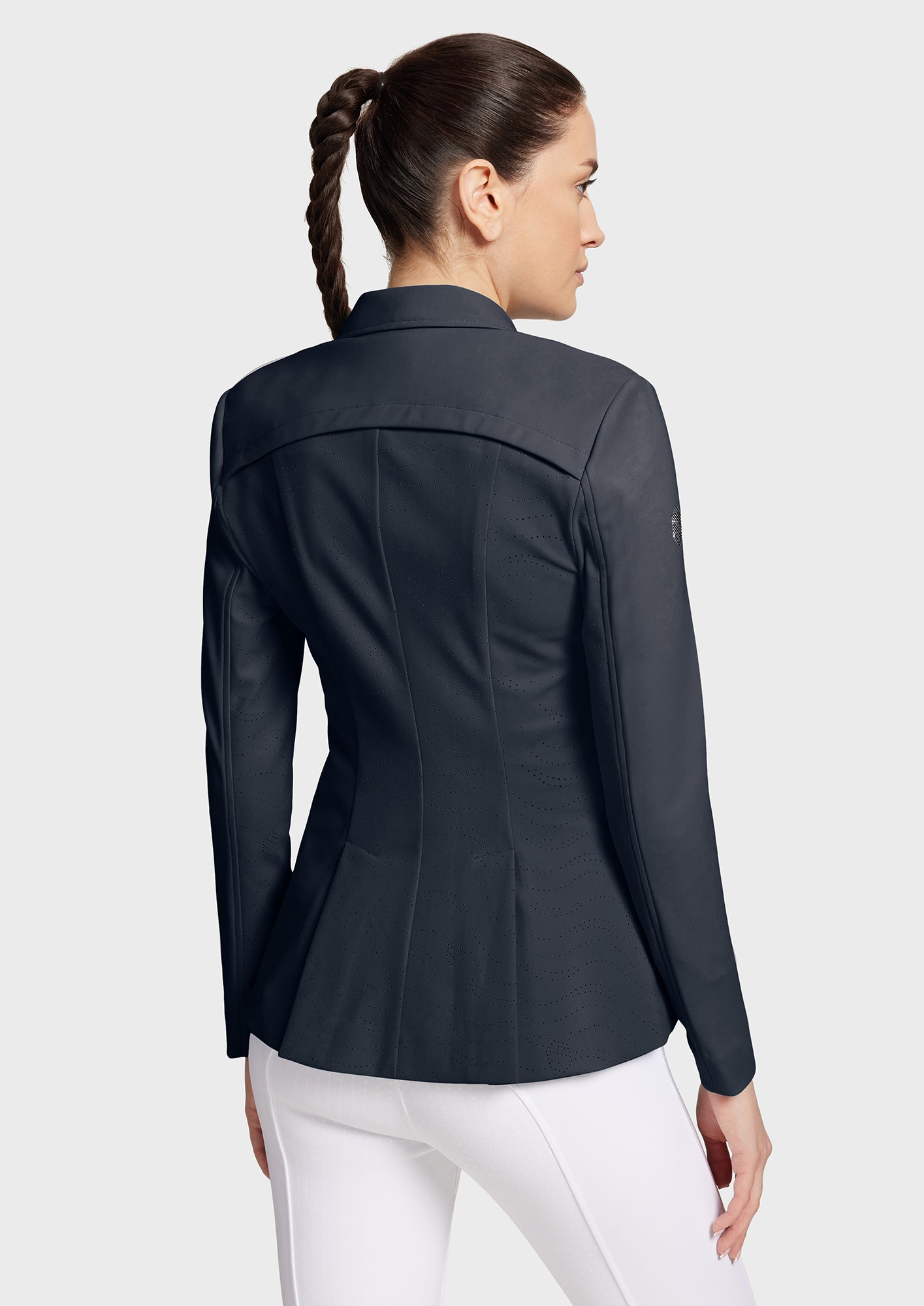 Samshield Victorine Crystal Fabric Womens Competition Jacket - Navy FR 40 / NZ 12