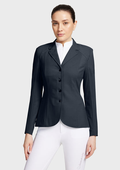 Samshield Victorine Crystal Fabric Womens Competition Jacket - Navy FR 40 / NZ 12