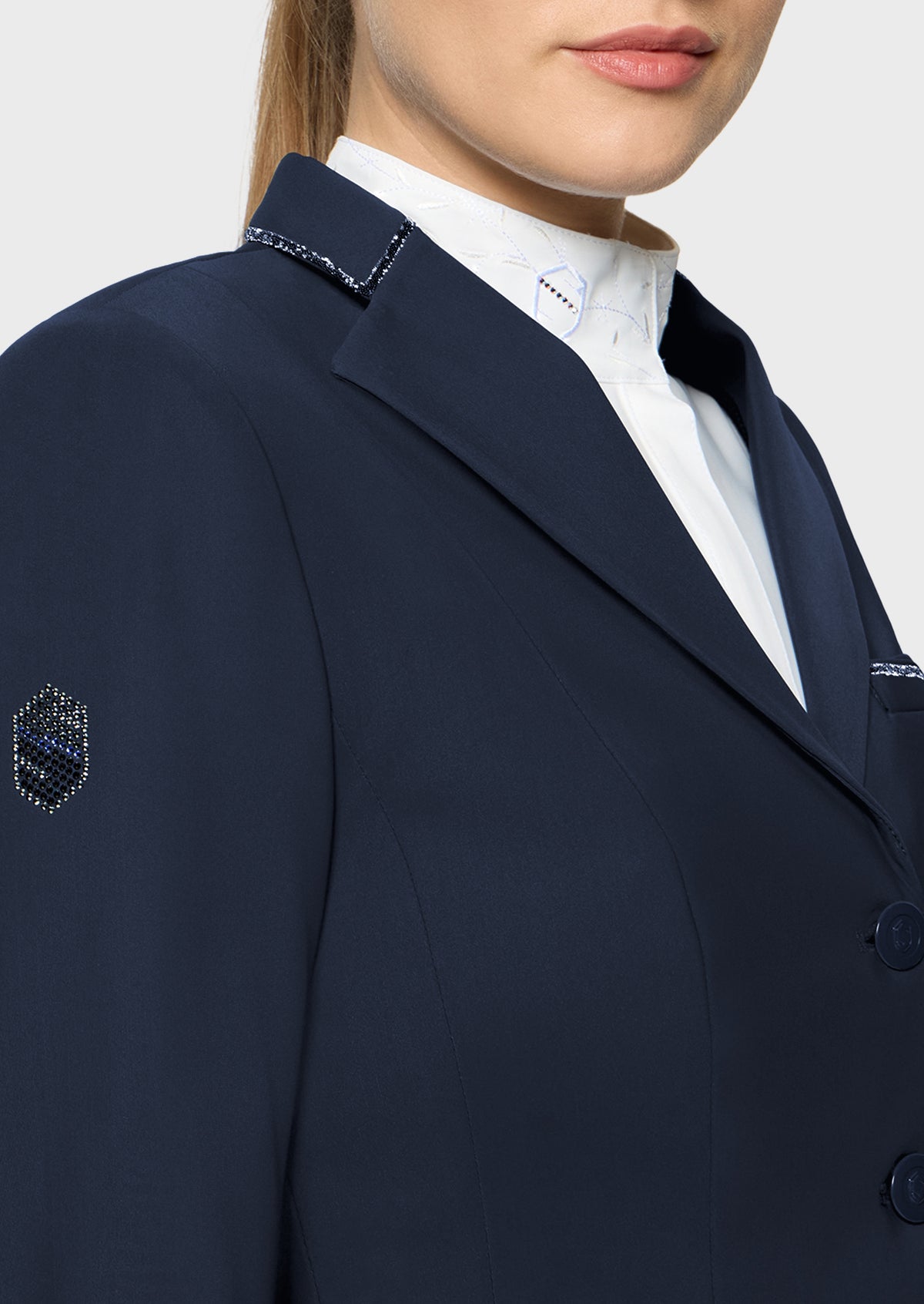 Samshield Victorine Crystal Fabric Competition Jacket - Navy (FW26)