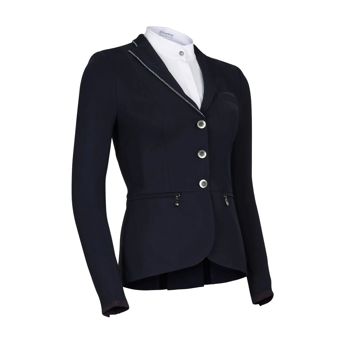 Samshield Victorine Crystal Fabric Womens Competition Jacket - Navy