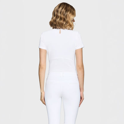 Samshield Aloise Half Mesh Short Sleeve - White