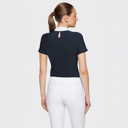 Samshield Aloise Half Mesh Short Sleeve - Navy