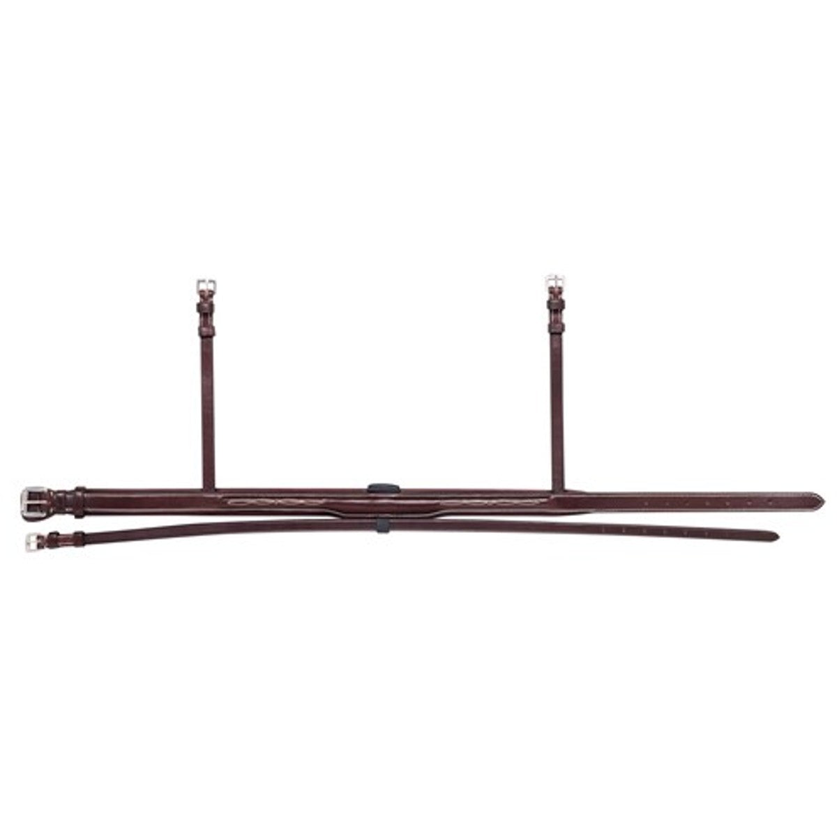 Equiline Shaped Convex Noseband with Removable Flash Straps - Black Cob