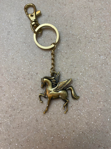 Horse Gold Keyring