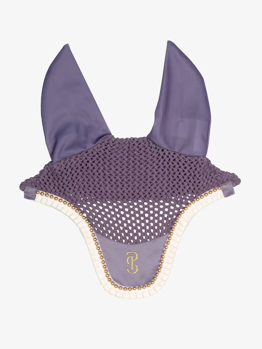 PS of Sweden Ear Bonnet Ruffle Pearl Lavender Grey