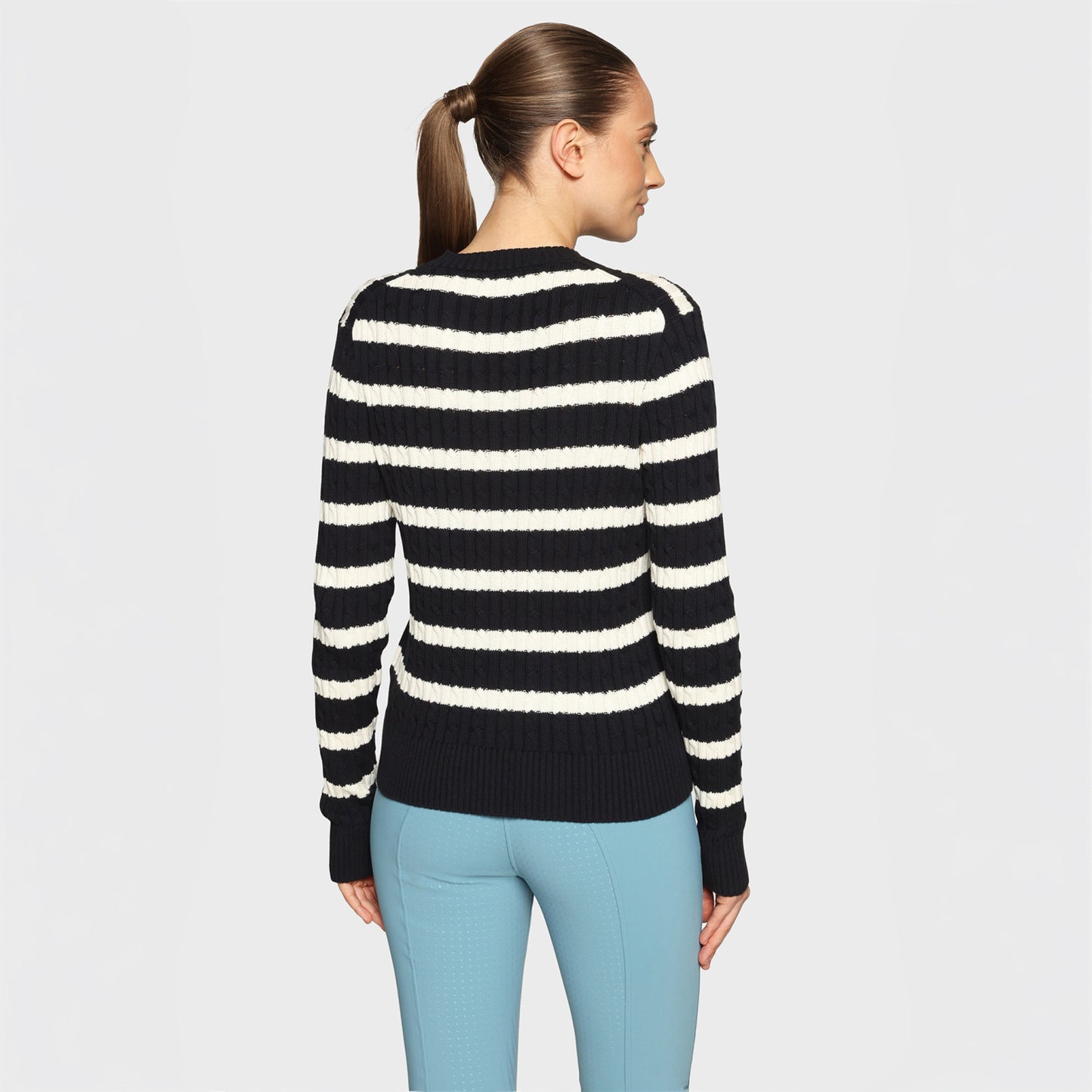 Samshield Lisa Twisted Knit Sweater - Navy Stripe