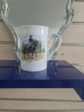Porcelain Equestrian themed Mug