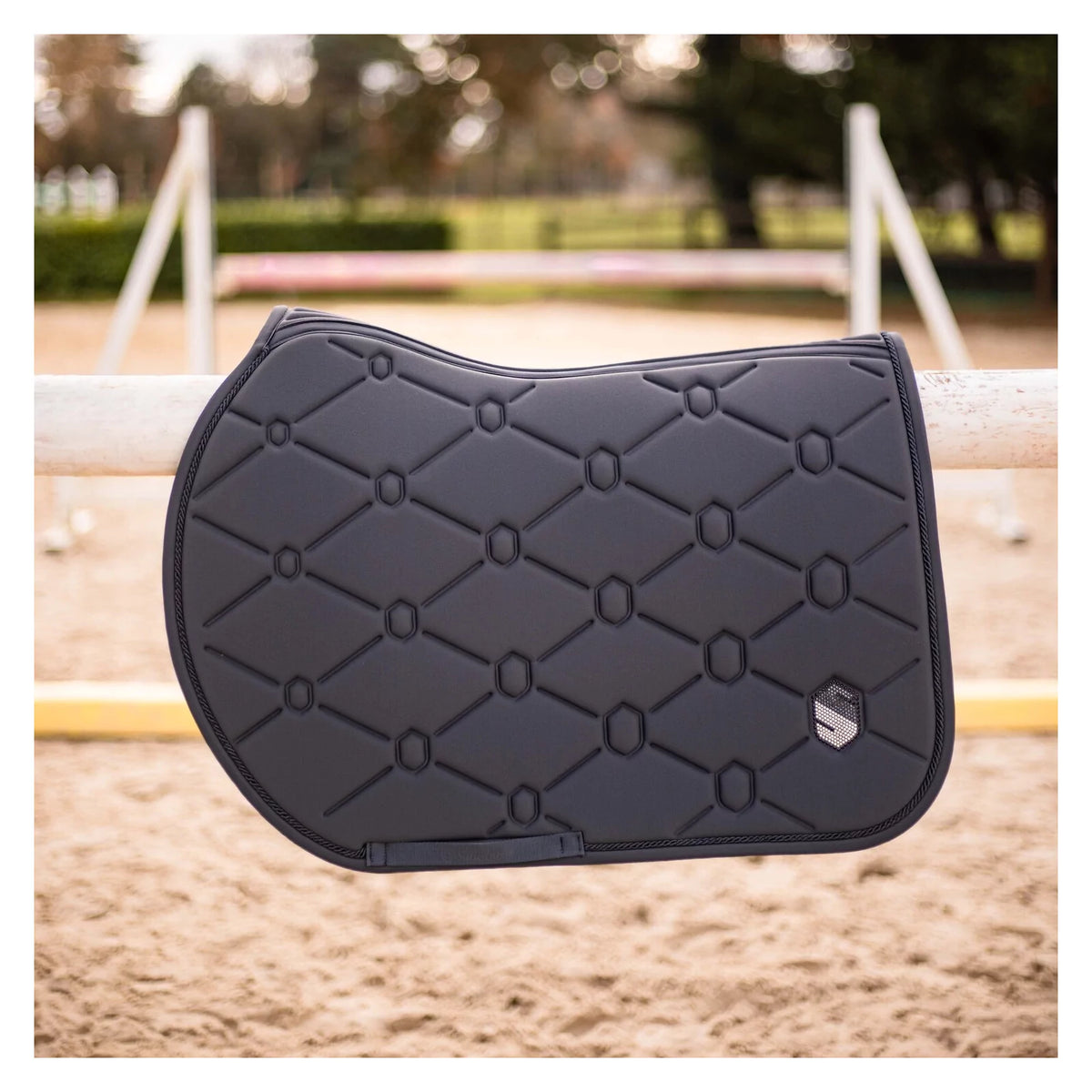 Samshield Spineshield Jump Swarovski Saddle Pad - Dark Forest