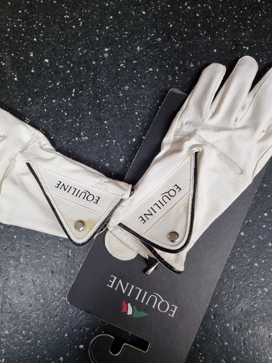 Equiline White Unisex X-Glove - Sale Bin!