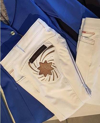Animo Nanya Girls White Size 10 Competition Breeches