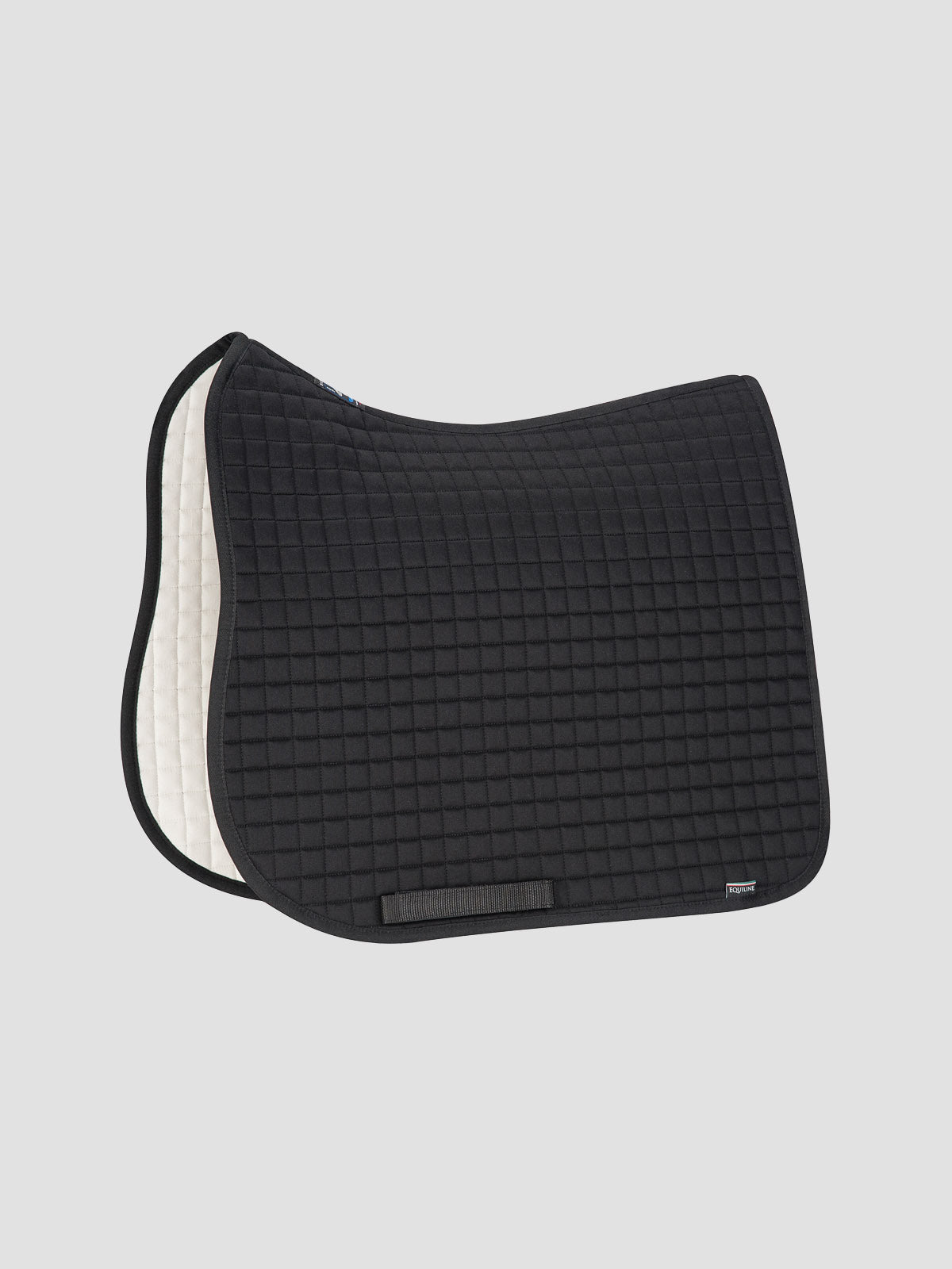 Equiline Quadro Plain Saddle Blanket  - white Jumping Full