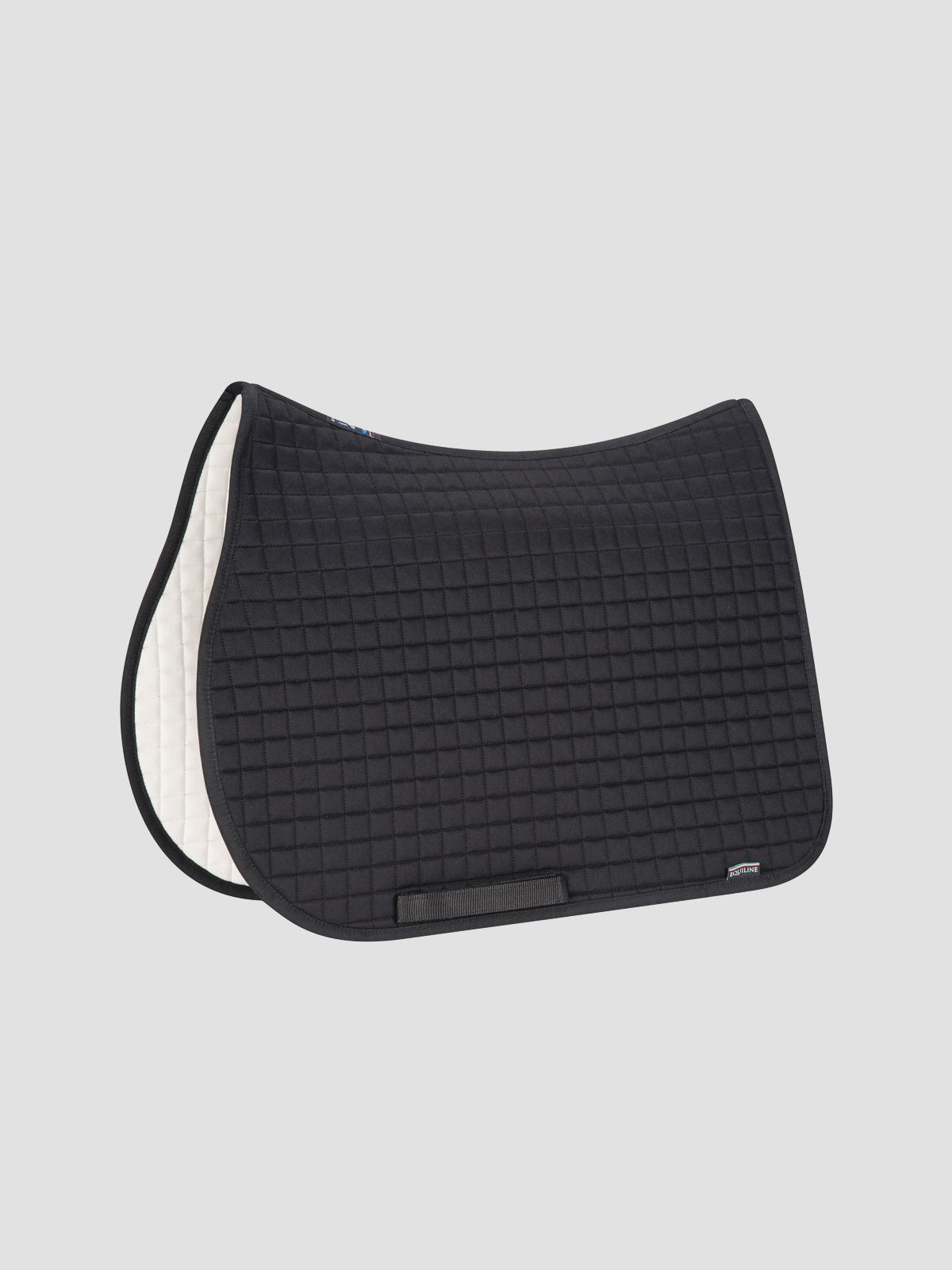 Equiline Quadro Plain Saddle Blanket  - white Jumping Full
