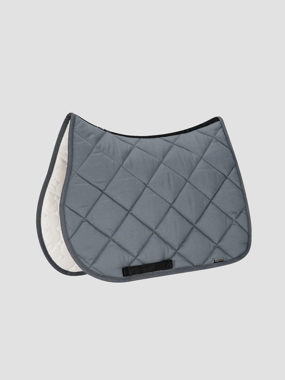 Equiline Plain New Rombo Saddle Blanket - Black Dressage
