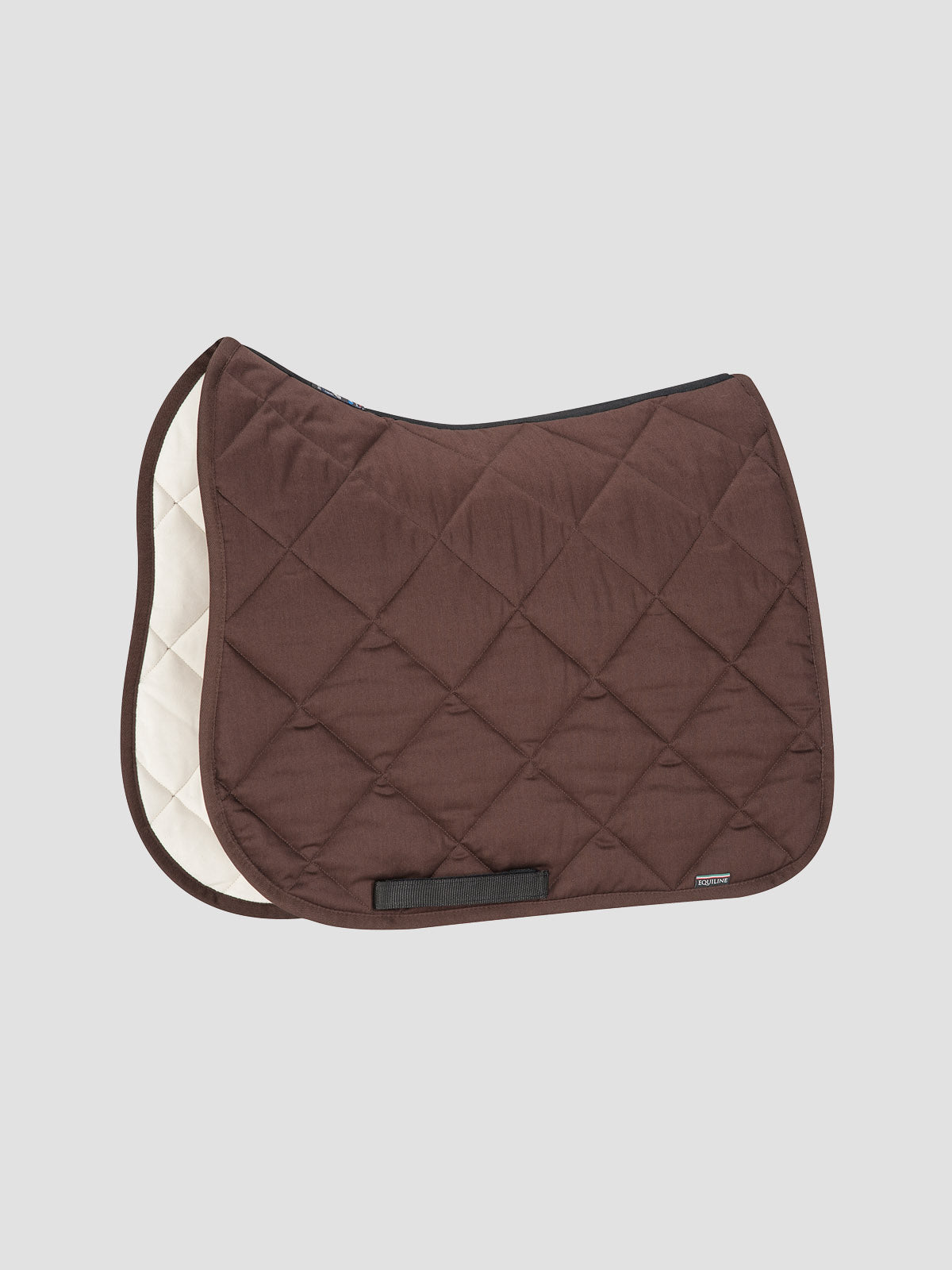 Equiline Plain New Rombo Saddle Blanket - Black Dressage