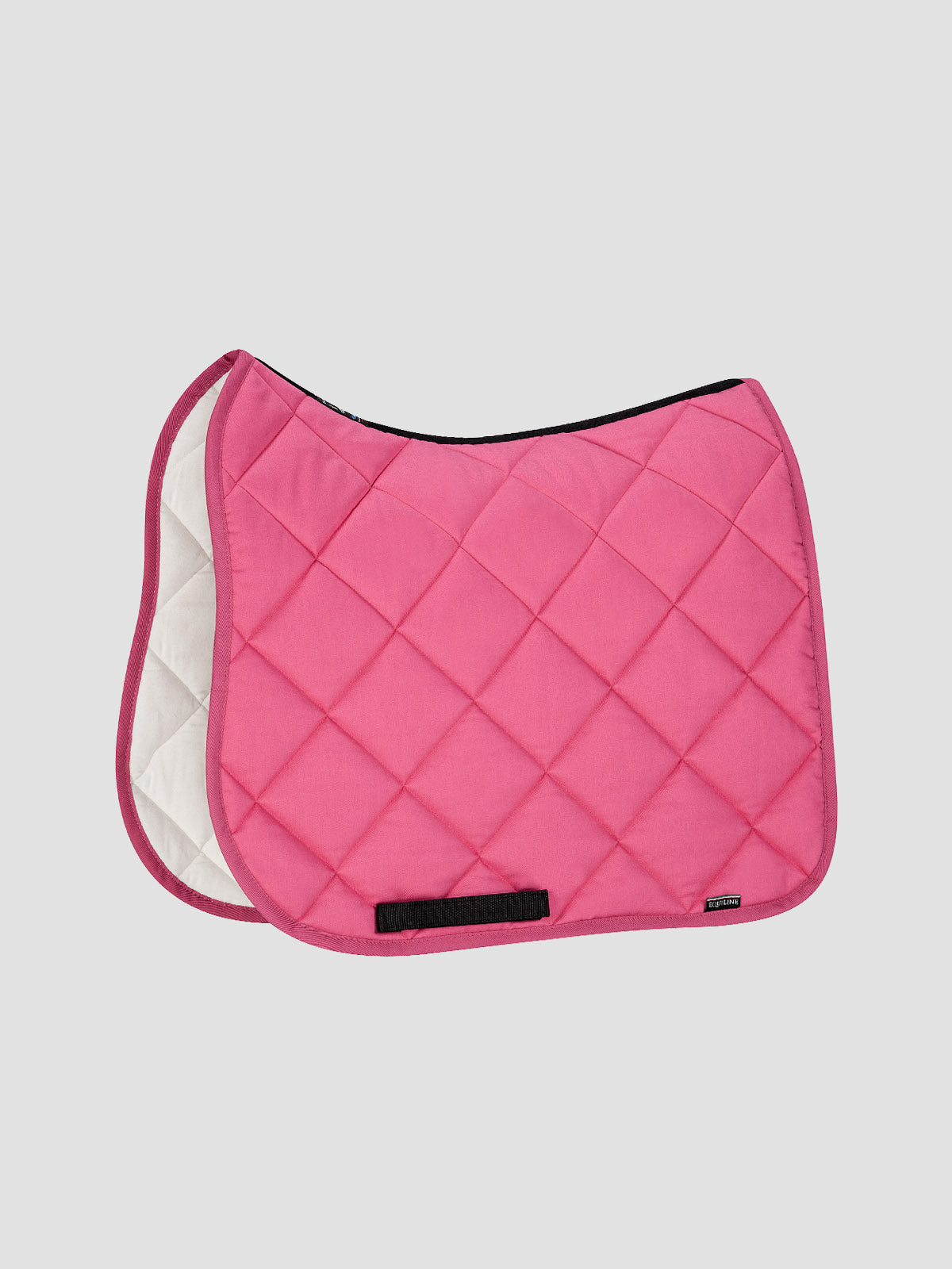Equiline Plain New Rombo Saddle Blanket - Black Dressage