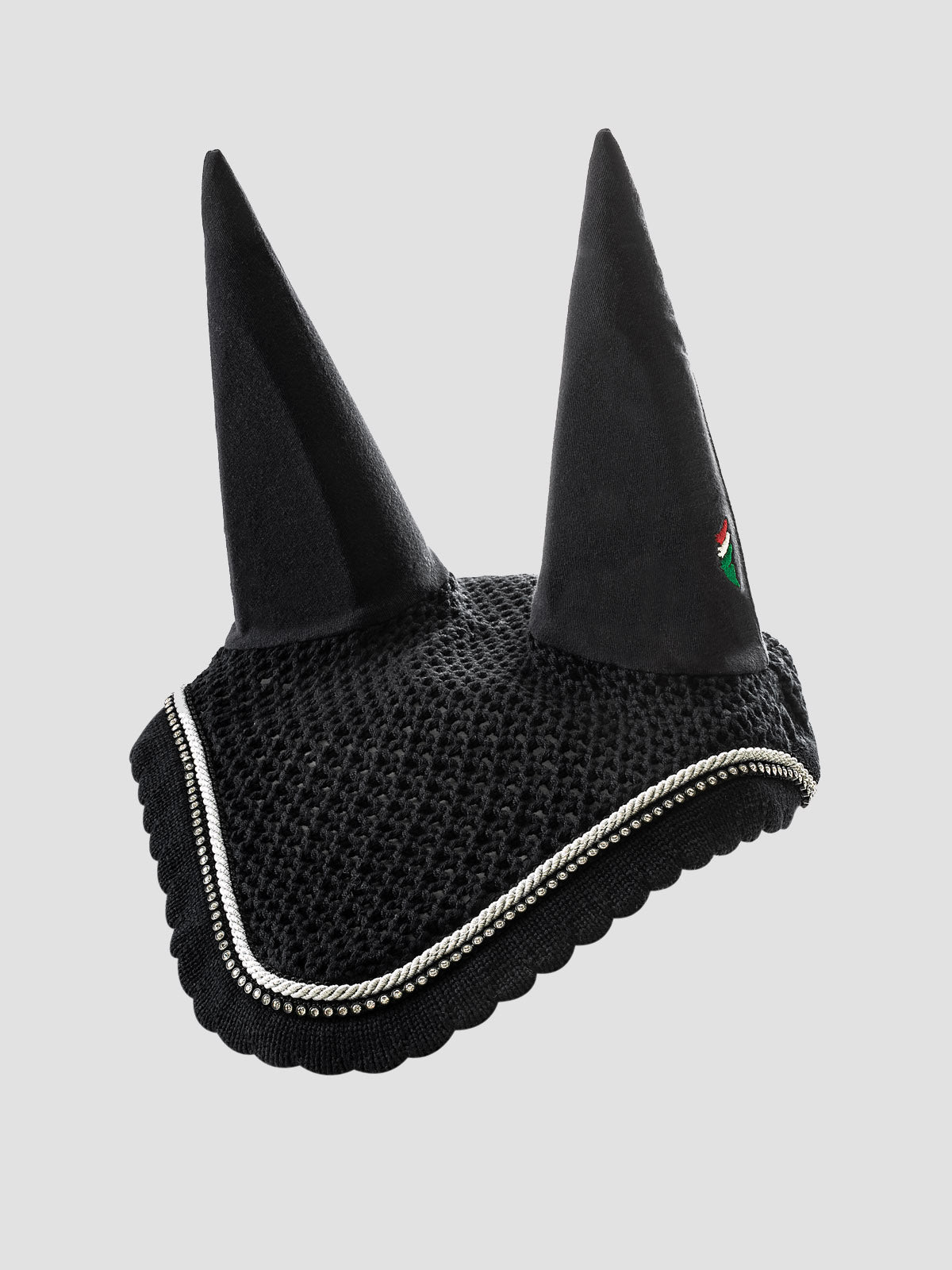 Equiline Rio Ear Net With Rhinestones and Piping