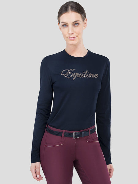 Equiline Lotus Women's T-shirt with Long Sleeves