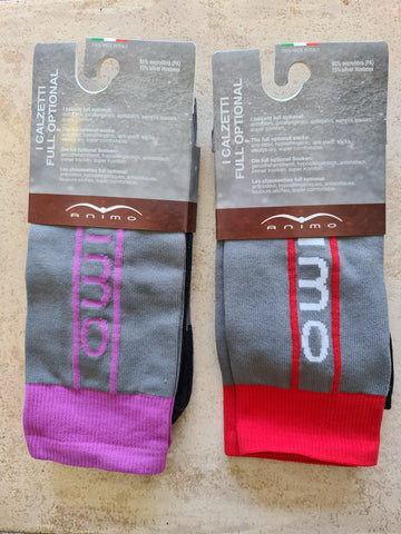 Animo Talos Socks Grey/Red Size Medium