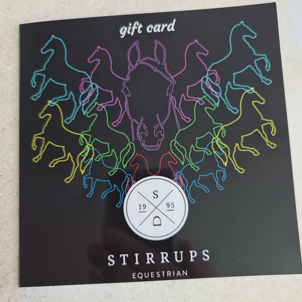 Stirrups Equestrian Gift Card or online Vouchers