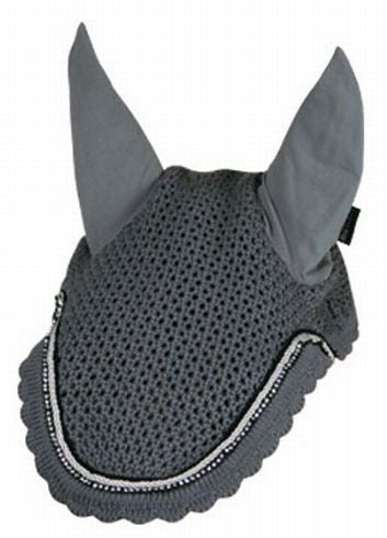 Equiline Rio Ear Net With Rhinestones and Piping