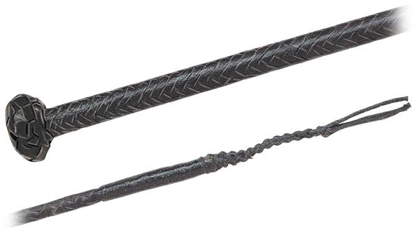 Fleck 03091110 Braided Leather Dressage Whip