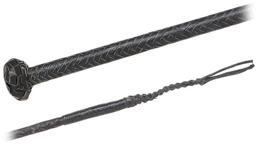 Fleck 03091110 Braided Leather Dressage Whip