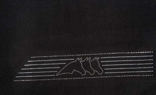 Equiline Birck Polar Fleece Rug - Black - X- Large 5'6