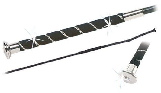 Fleck 03040S Swarovski Handle Dressage Whip
