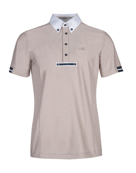 Equiline Vick Mens Polo- Beige - Size XL