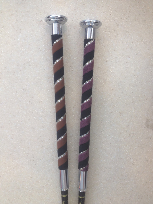 Fleck 03040S Swarovski Handle Dressage Whip