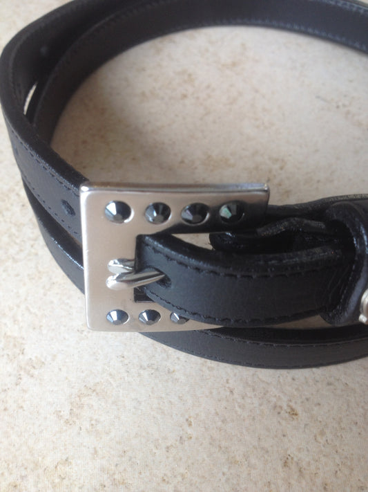 Otto Schumacher Swarovski Belt - 80cm Brown