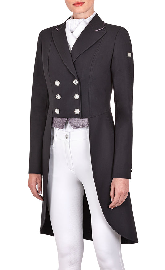 Equiline Gavelg Ladies Dressage Tailcoat - Black - IT 42 / NZ 10