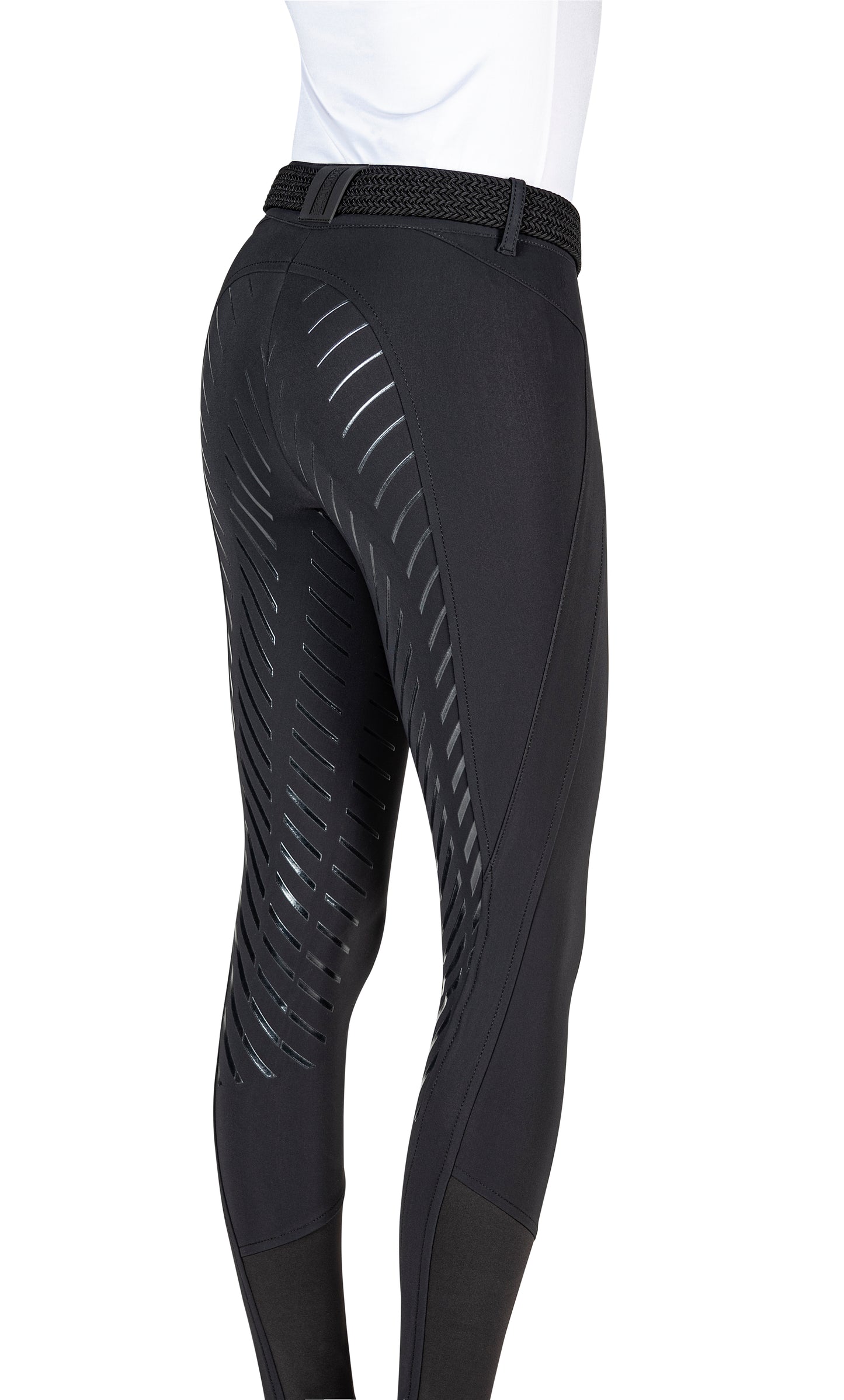 EQUILINE WOMENS X SHAPE  BREECHES – FULL GRIP - IT 40 / NZ 8 - White