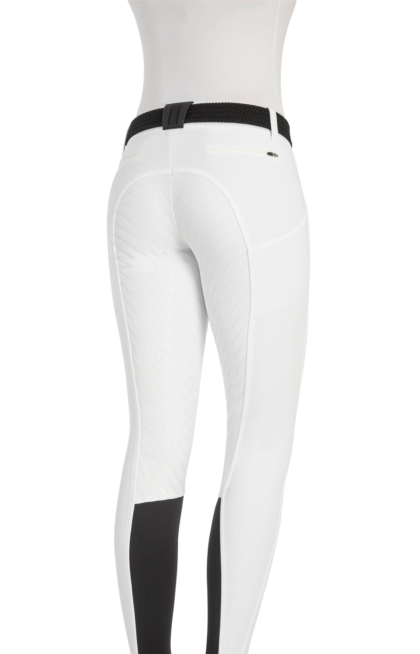 EQUILINE WOMENS X SHAPE  BREECHES – FULL GRIP - IT 40 / NZ 8 - White