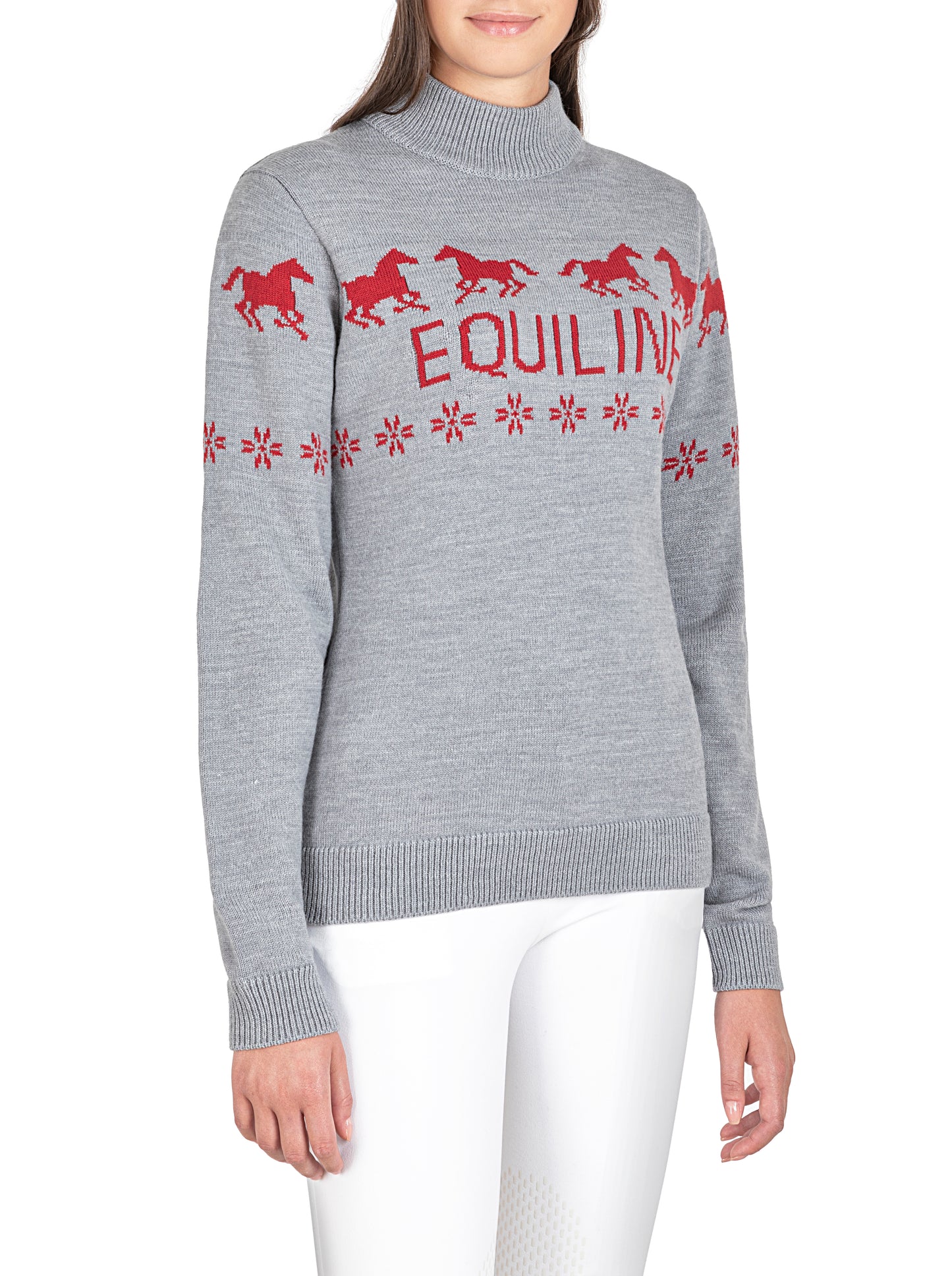 Equiline Rudolph Womens Turtleneck Jumper