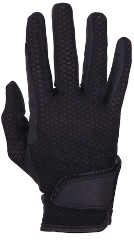 Flair Junior Mesh backed riding Glove - Black or Blue