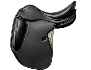 Equiline Contest Dressage Saddle SD603 - Black - 17" - Wide