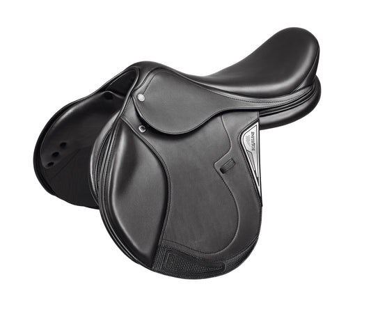 Equiline Elite Saddle SJ102 W/T - Black 17" Wide
