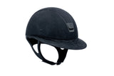 Limited Edition Matt Collection Samshield Alcantara Top 5 Crystals - Medium Shell Helmet Navy