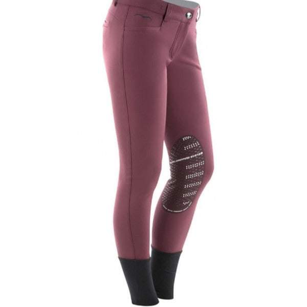 Animo Netik Girls Riding Breeches - Burgundy Childs 11