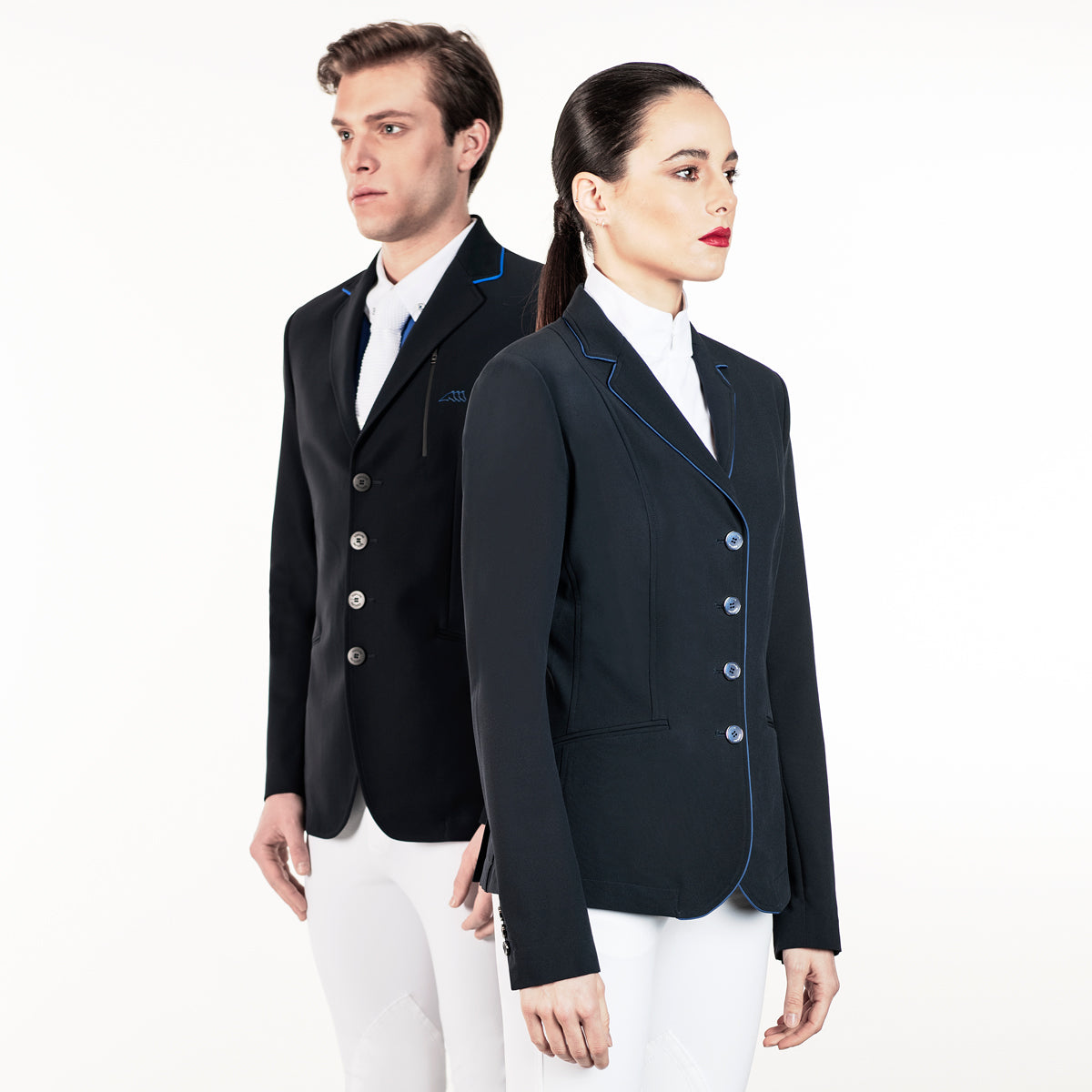 Equiline Christine Womens Competition Jacket - Blue IT36/NZ4