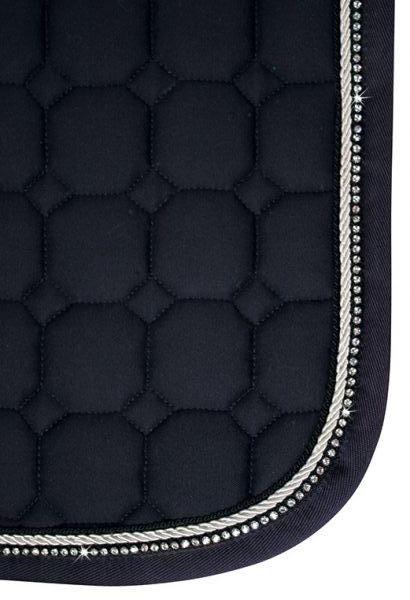 Equiline Rio Rhinestone Saddle Cloth B0I070 - White Jumping
